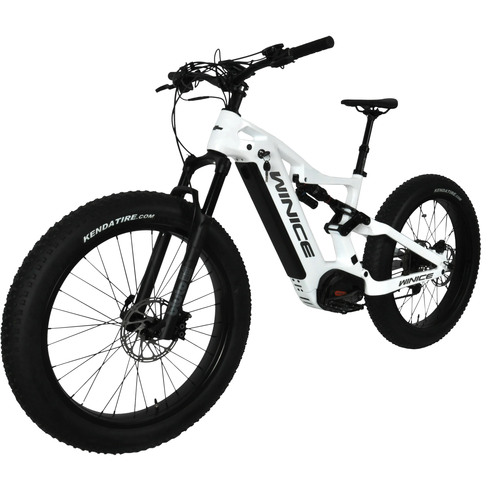 HKM-696531 DENGFU E-Bike Snow Bike E56 with Bafang M620 Motor and Full Suspension Carbon Frame