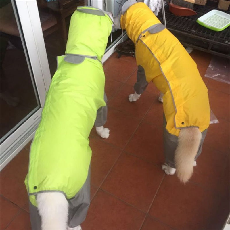 HKM-6967485 Waterproof Raincoat for Four-Legged Pets - Durable Plastic Material