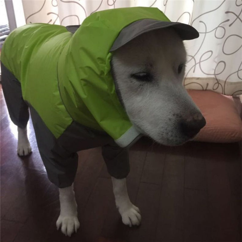 HKM-6967485 Waterproof Raincoat for Four-Legged Pets - Durable Plastic Material