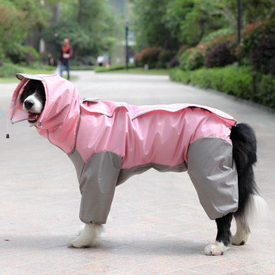 HKM-6967485 Waterproof Raincoat for Four-Legged Pets - Durable Plastic Material