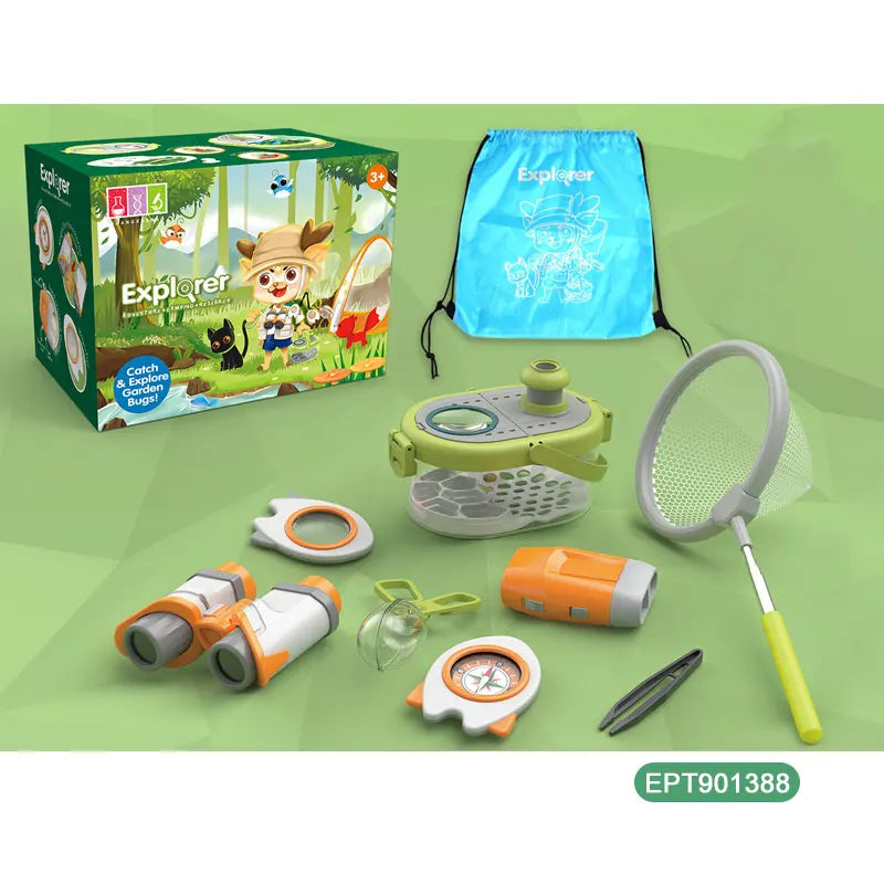 HKM-696787 10-Piece Light Bug Catching Kit for Kids – Butterfly Nets and Insect Exploration Tools