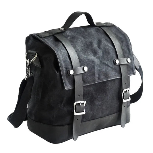 HKM-696851 Vintage Motorcycle Luggage Side Box and Camera Shoulder Bag