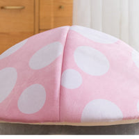 HKM-6969149 Cartoon Mushroom Removable and Washable Soft Pet Bed in Green and Pink