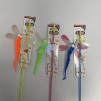 HKM-6969917 Interactive Cat Teaser Stick with Dragonfly Toy