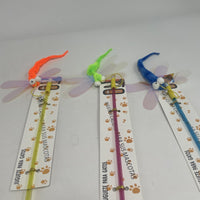 HKM-6969917 Interactive Cat Teaser Stick with Dragonfly Toy