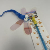 HKM-6969917 Interactive Cat Teaser Stick with Dragonfly Toy