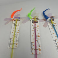 HKM-6969917 Interactive Cat Teaser Stick with Dragonfly Toy