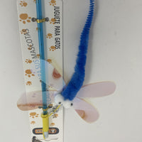 HKM-6969917 Interactive Cat Teaser Stick with Dragonfly Toy
