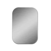 HKM-697043 Magnetic Metal Plate for Car Phone Holder – Square Design, Frosted Glass Finish – Compatible with Magnetic Mounts