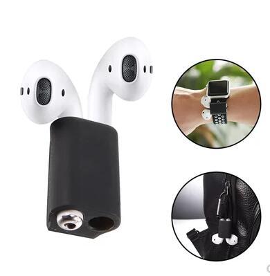 HKM-697043 Silicone Anti-Lost Holder Strap for AirPods - Compatible with Apple Watch Bands