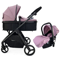 HKM-697171 3 in 1 Baby Stroller Pram with Car Seat - Luxury Lightweight Pushchair for Infants and Toddlers