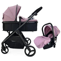 HKM-697171 3 in 1 Baby Stroller Pram with Car Seat - Luxury Lightweight Pushchair for Infants and Toddlers