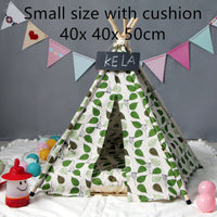 HKM-6973885 Cozy Canvas Pet Tent with Removable Cushion for Small and Medium Dogs