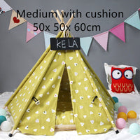 HKM-6973885 Cozy Canvas Pet Tent with Removable Cushion for Small and Medium Dogs