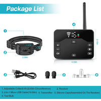 HKM-6974525 Wireless Electric Dog Fence and Training Collar System with Two Receiver Collars for Small to Large Dogs