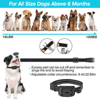 HKM-6974525 Wireless Electric Dog Fence and Training Collar System with Two Receiver Collars for Small to Large Dogs