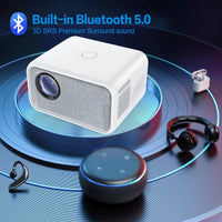 HKM-697491 Full HD Portable Projector with 12000mAh Battery for Outdoor and Home Use