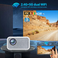 HKM-697491 Full HD Portable Projector with 12000mAh Battery for Outdoor and Home Use