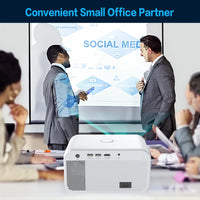 HKM-697491 Full HD Portable Projector with 12000mAh Battery for Outdoor and Home Use