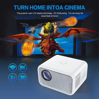 HKM-697491 Full HD Portable Projector with 12000mAh Battery for Outdoor and Home Use