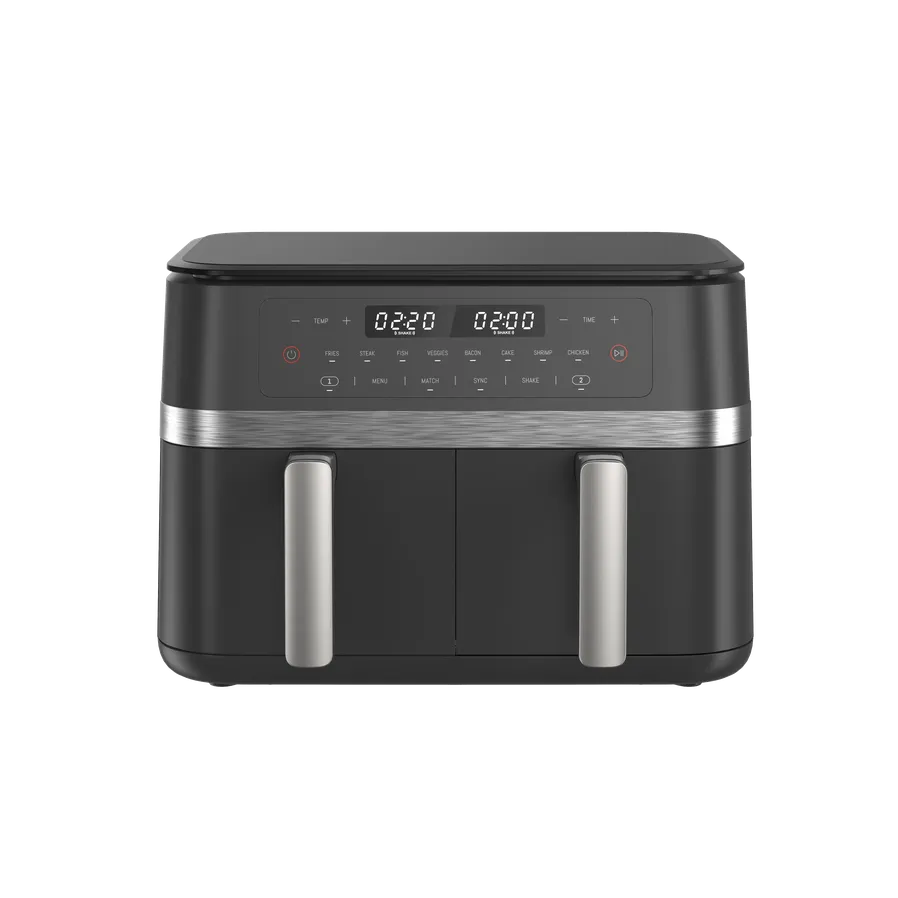 HKM-697555 Dual Air Fryer 11L - Non-Stick Home Kitchen Cooker for Easy Cooking