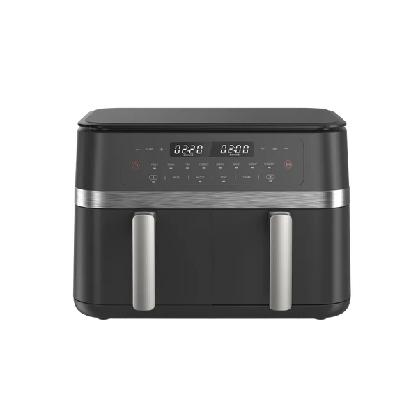 HKM-697555 Dual Air Fryer 11L - Non-Stick Home Kitchen Cooker for Easy Cooking