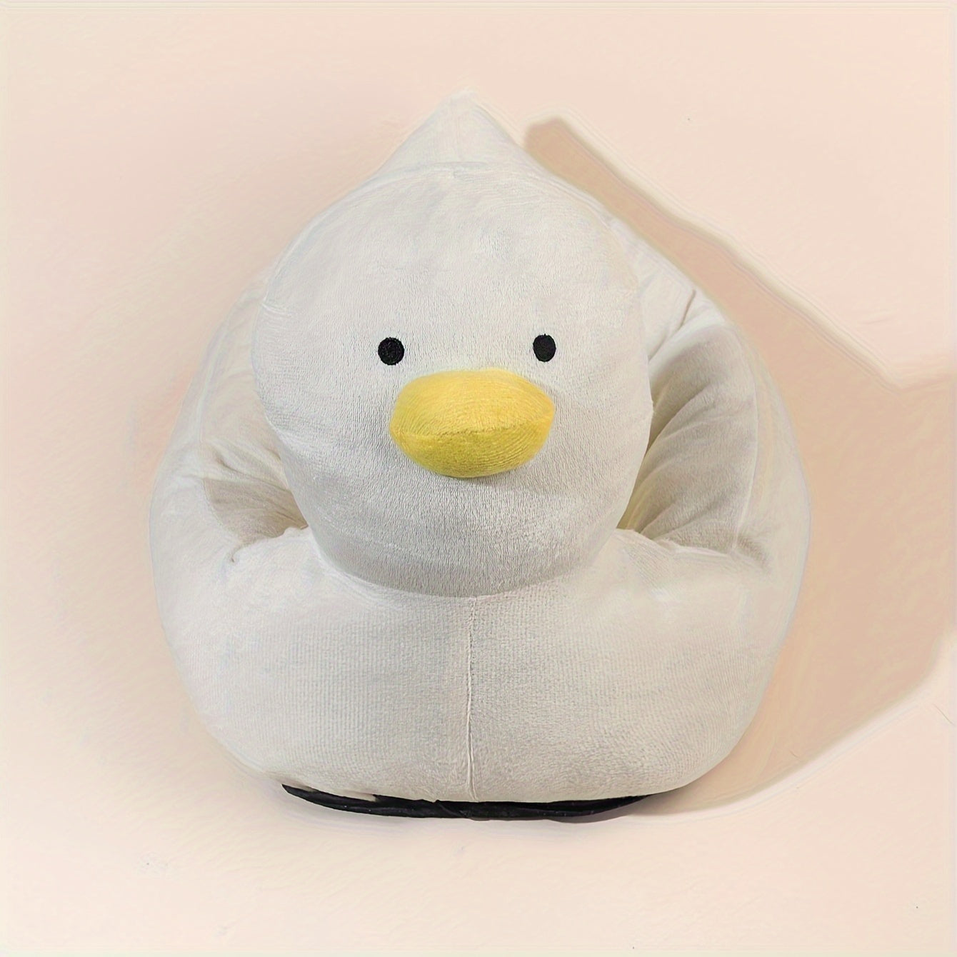 HKM-6976317 Duck-Shaped Fluffy Pet Bed Sofa for Small Dogs and Cats - Soft Polyester, Unique Design, Comfortable Sleeping Nest for All Seasons