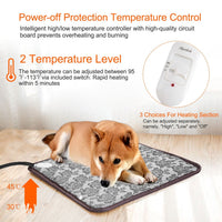 HKM-6976701 Pet Heating Pad for Dogs and Cats - Waterproof, Adjustable Temperature, Chew Resistant Cord, Rapid Heating