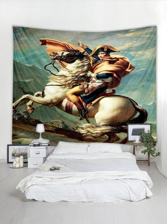 HKM-697683 Napoleon Crossing the Alps Tapestry - Available in Multiple Sizes: 150x100cm, 150x130cm, 150x230cm