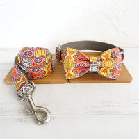 HKM-6977085 Funkadelic Stylish Collar and Leash Set for Pets - Durable Polyester Material