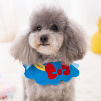 HKM-6977213 Knit Saliva Towel Scarf for Dogs and Cats, Adjustable Size 28-64cm, Suitable for All Seasons