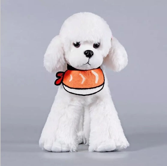 HKM-6977213 Knit Saliva Towel Scarf for Dogs and Cats, Adjustable Size 28-64cm, Suitable for All Seasons