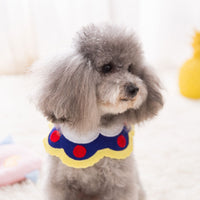 HKM-6977213 Knit Saliva Towel Scarf for Dogs and Cats, Adjustable Size 28-64cm, Suitable for All Seasons