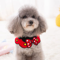 HKM-6977213 Knit Saliva Towel Scarf for Dogs and Cats, Adjustable Size 28-64cm, Suitable for All Seasons