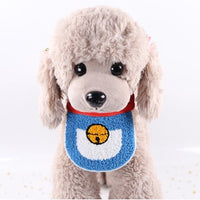 HKM-6977213 Knit Saliva Towel Scarf for Dogs and Cats, Adjustable Size 28-64cm, Suitable for All Seasons