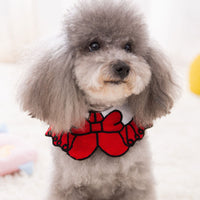HKM-6977213 Knit Saliva Towel Scarf for Dogs and Cats, Adjustable Size 28-64cm, Suitable for All Seasons