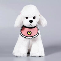 HKM-6977213 Knit Saliva Towel Scarf for Dogs and Cats, Adjustable Size 28-64cm, Suitable for All Seasons