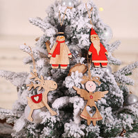 HKM-697747 Wooden Christmas Angel Decorations - Rustic Home Decor Pendants in 3 Designs