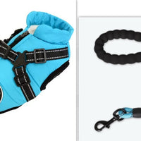 HKM-6979261 Waterproof Winter Dog Coat with Harness for Large and Small Breeds, Available in Red, Navy Blue, and Army Green