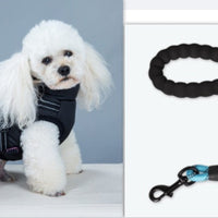 HKM-6979261 Waterproof Winter Dog Coat with Harness for Large and Small Breeds, Available in Red, Navy Blue, and Army Green