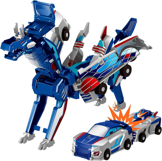 HKM-697939 Collision Transforming Dinosaur Car Toy for Ages 5 and Up - 2-in-1 Robot and Car Design
