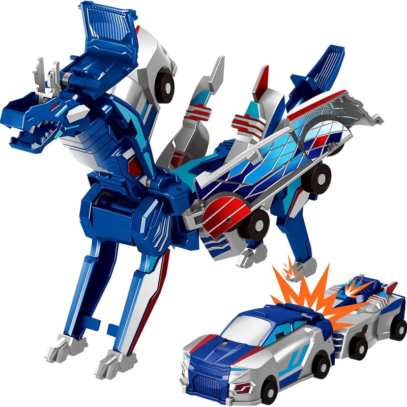 HKM-697939 Collision Transforming Dinosaur Car Toy for Ages 5 and Up - 2-in-1 Robot and Car Design