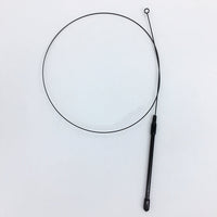 HKM-6979645 Steel Wire Cat Teaser Stick with PVC Handle and Multiple Replacement Heads