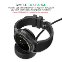 HKM-698003 Wireless Charger for S3 Series and GEAR S2 Models - Magnetic Base, Efficient Performance