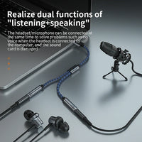 HKM-698131 USB to 3.5mm Audio Splitter Cable for Headphones and Microphones - Dual Female Connections