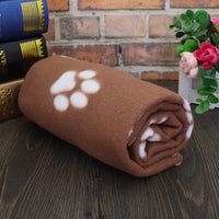 HKM-6981437 Soft Fleece Pet Blanket with Paw Print Design - Ideal for Warmth and Comfort