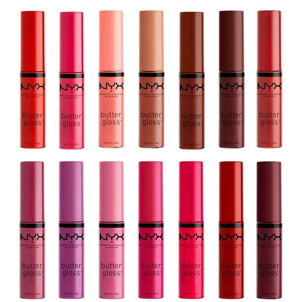HKM-698195 NYX Butter Gloss Lip Glaze - Variety of Shades for a Natural Finish