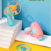 HKM-6982077 Interactive Spinning Frisbee Toy for Cats – Fun Indoor Play for Your Feline Friend