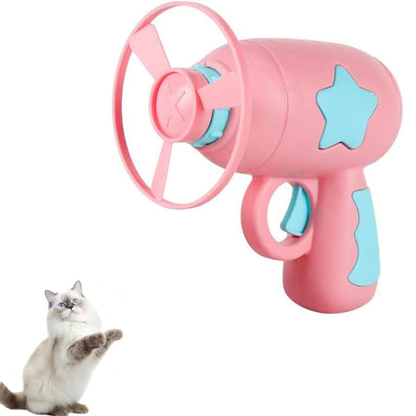 HKM-6982077 Interactive Spinning Frisbee Toy for Cats – Fun Indoor Play for Your Feline Friend