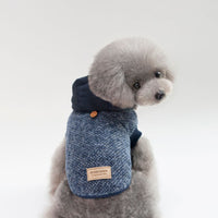 HKM-6982973 Hooded Snowflake Pet Clothing for Dogs - Casual Cotton Two-Legged Design